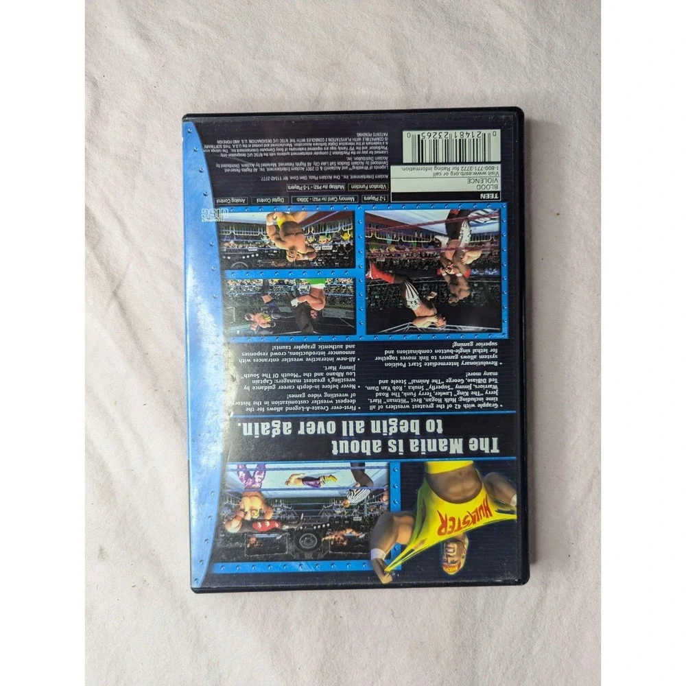Legends of Wrestling (Sony PlayStation 2, 2001) video game & manual Hulk‎ Hogan